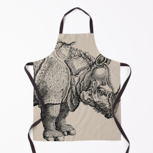 Rhinoceros by Albrecht Dürer Grill Aprons for Kitchen BBQ Chef
