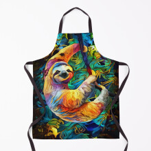 Colorful sloth Grill Aprons for Kitchen BBQ Chef