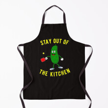 Stay Out Of The Kitchen Funny Pickleball Dink Graphic Gift Grill Aprons for Kitchen BBQ Chef