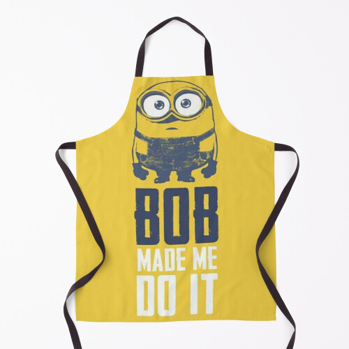 Minions(BOB MADE ME DO IT) Grill Aprons for Kitchen BBQ Chef