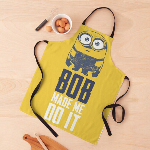 Minions(BOB MADE ME DO IT) Grill Aprons for Kitchen BBQ Chef 2