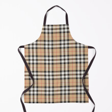 Pride of scotland gold tartan fabric texture Grill Aprons for Kitchen BBQ Chef