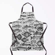 A Victorian Sea of Fishes! (Mrs Beeton, 1888 edition) Grill Aprons for Kitchen BBQ Chef