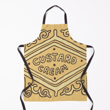 Custard Cream British Biscuit Grill Aprons for Kitchen BBQ Chef