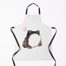 Frog Grill Aprons: Waterproof, Breathable 2-Layer Fabric, Adjustable Neck, 2 Front Pockets for Kitchen & BBQ