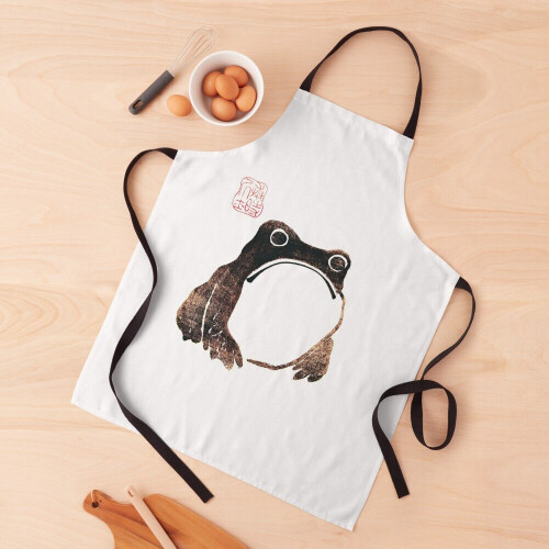 Frog Grill Aprons: Waterproof, Breathable 2-Layer Fabric, Adjustable Neck, 2 Front Pockets for Kitchen & BBQ 2
