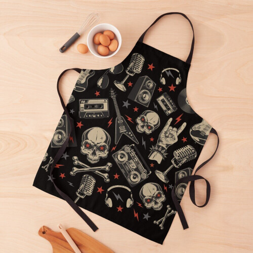 Heavy metal pattern Grill Aprons for Kitchen BBQ Chef 2