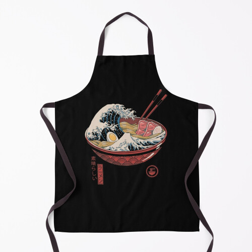Great Ramen Wave Grill Aprons for Kitchen BBQ Chef