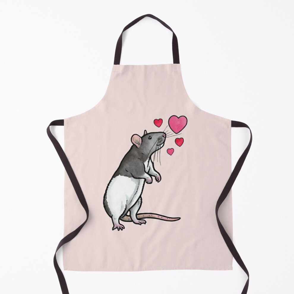 Hooded rat love (topear) Grill Aprons for Kitchen BBQ Chef