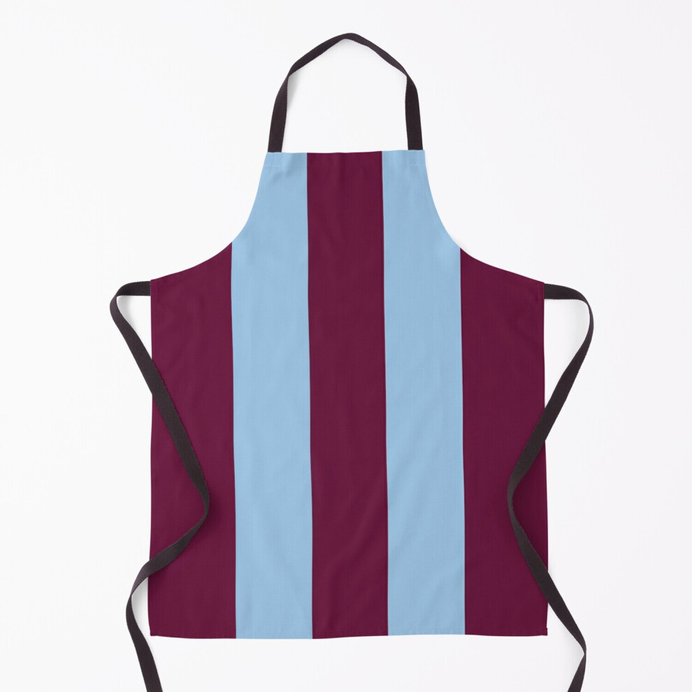 Aston Villa Retro 2000 Claret and Blue Home Striped Grill Aprons for Kitchen BBQ Chef