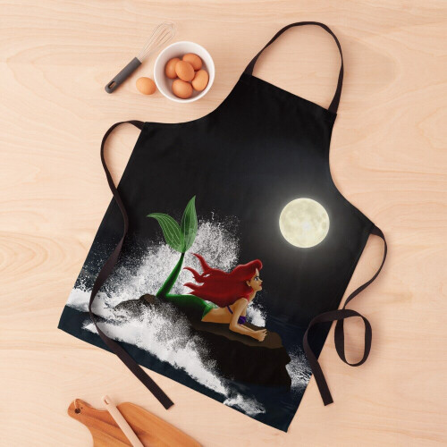 Little Mermaid - Starry Night Grill Aprons for Kitchen BBQ Chef 2