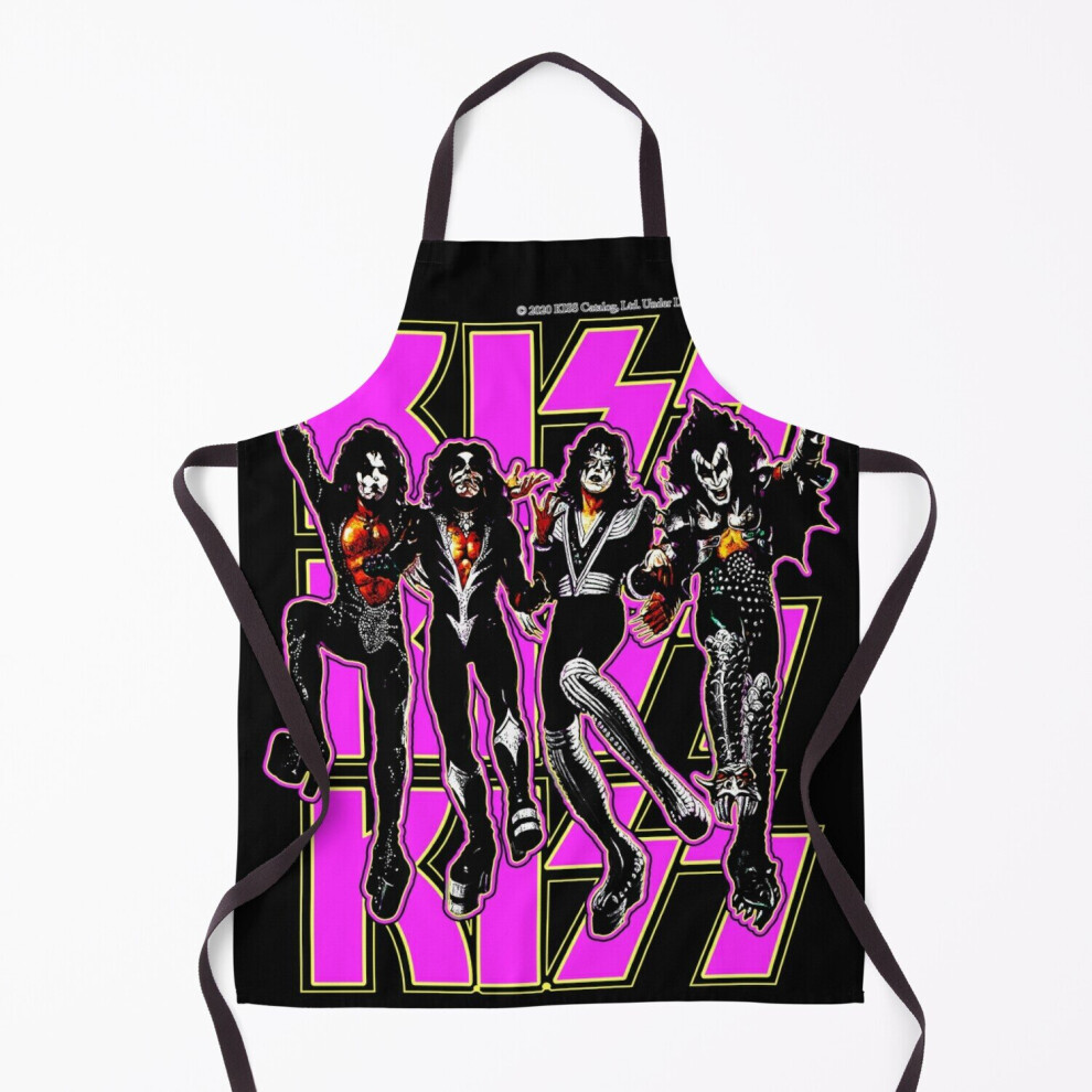 Classic Rock Vintage Kiss Destroyer Purple Grill Aprons for Kitchen BBQ Chef