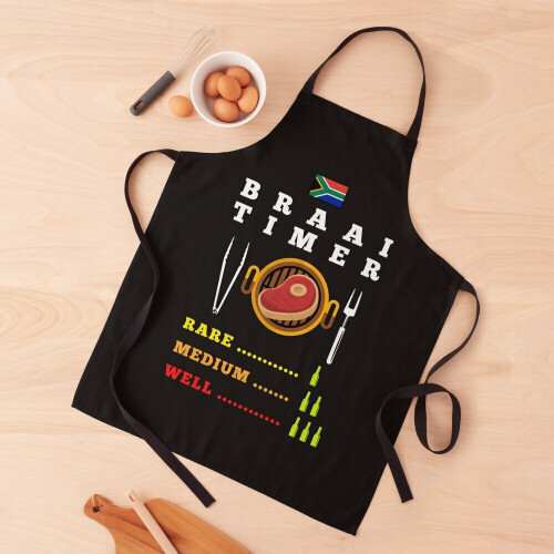 Braai Timer Grill Aprons for Kitchen BBQ Chef 2