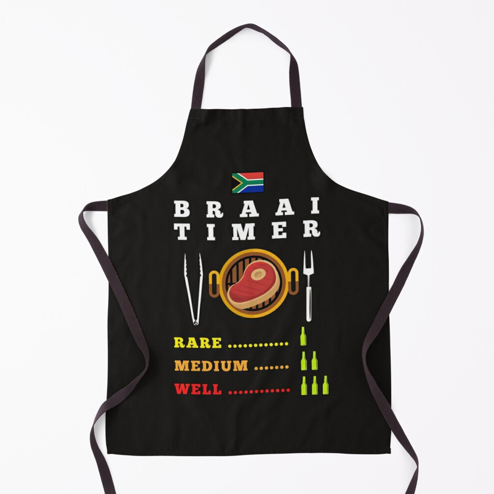 Braai Timer Grill Aprons for Kitchen BBQ Chef