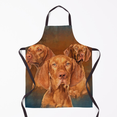 Vizsla - Hungarian pointer Collage Grill Aprons for Kitchen BBQ Chef