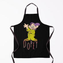 Dopey Grilling Apron - Funny Movie Character Kitchen BBQ Chef, Adjustable Neck Strap, 21x29 in, Waterproof & Breathable