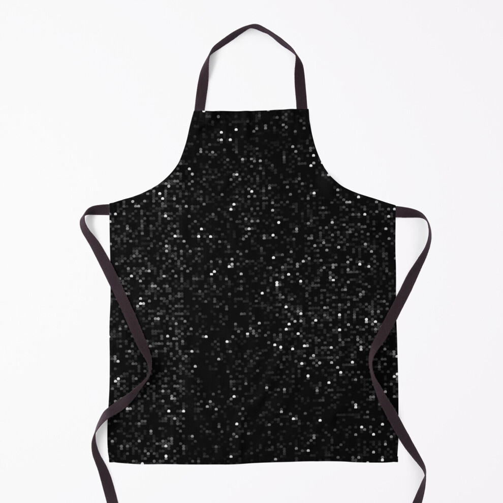 Printed sparkling black sequins Grill Aprons for Kitchen BBQ Chef