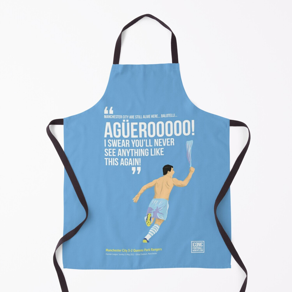 Sergio AgÃ¼ero Manchester City Print Grill Aprons for Kitchen BBQ Chef