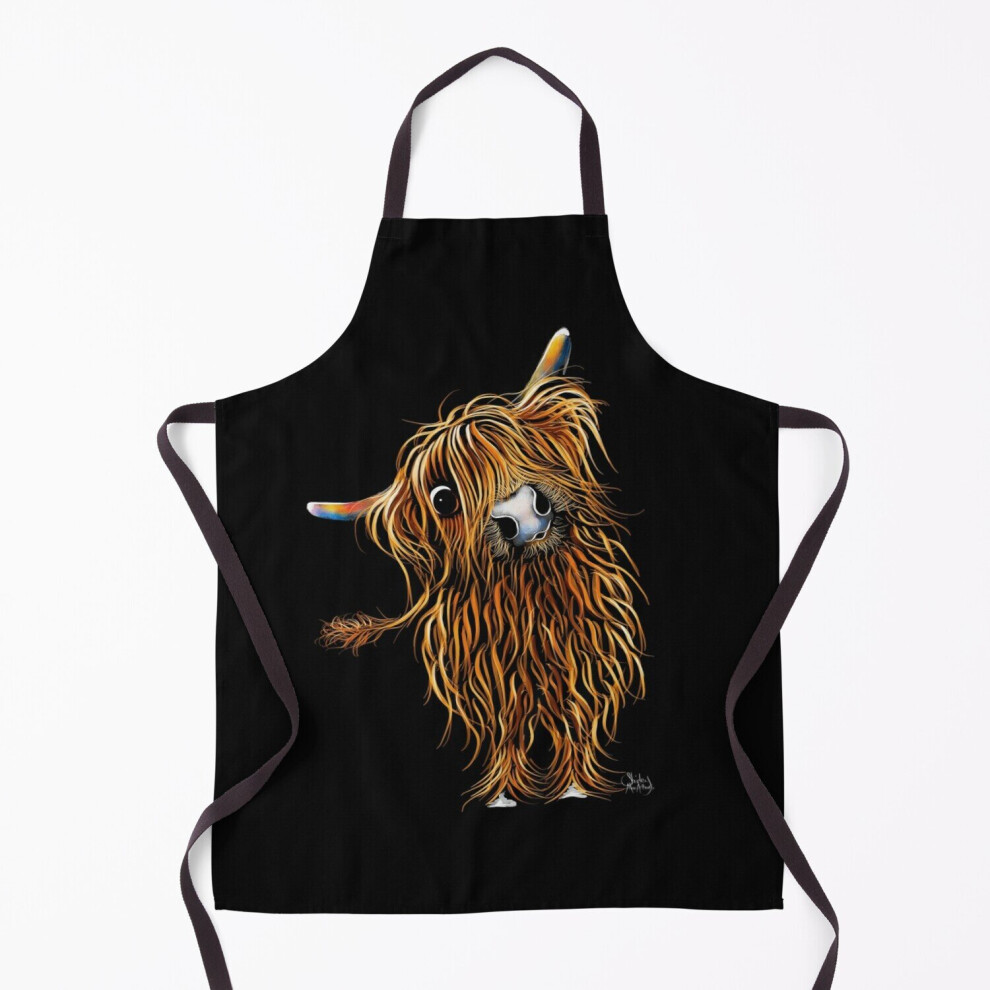 HiGHLaND CoW PRiNT SCoTTiSH ' CoooWeee ' BY SHiRLeY MacARTHuR Grill Aprons for Kitchen BBQ Chef