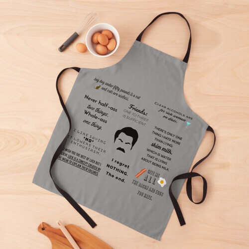 Ron Swanson - Quotes Grill Aprons for Kitchen BBQ Chef 2