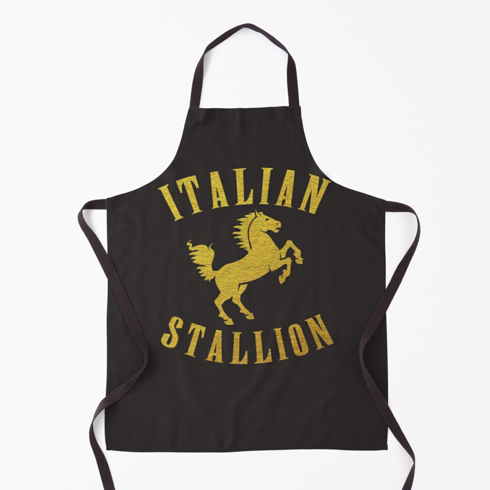 ITALIAN STALLION gold design Grill Aprons for Kitchen BBQ Chef