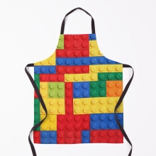 Colorful Bricks Design Grill Aprons for Kitchen BBQ Chef