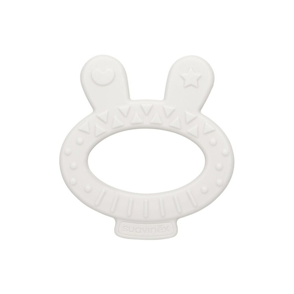 Suavinex Hygge Teether For 0 Months+ Baby, Rabbit, Pack Of 1'S Grey
