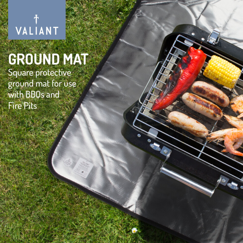 Valiant Heat Resistant BBQ and Fire Pit  Ground Mat (68cm x 68cm)