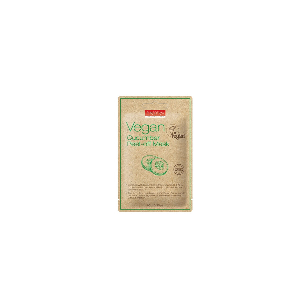 Purederm Vegan Cucumber Peel Off Mask