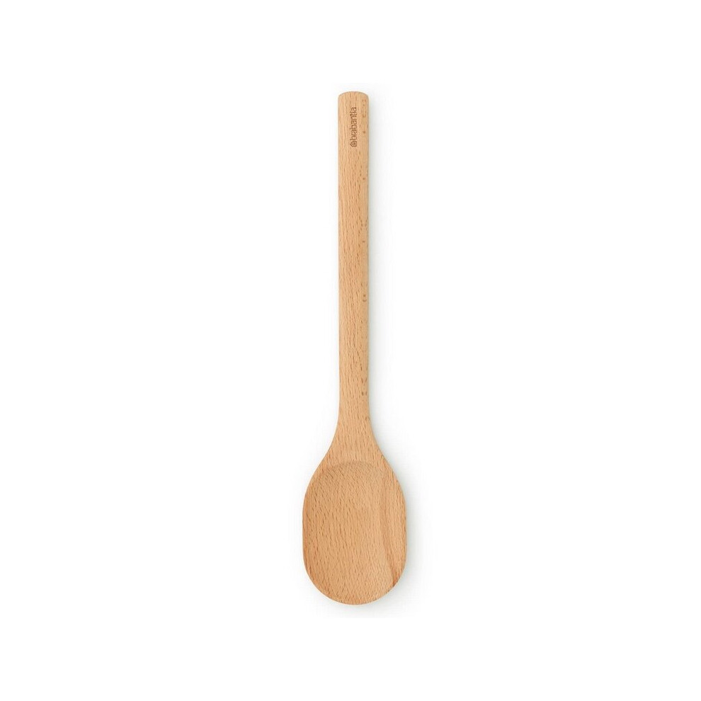 Brabantia Profile Wooden Stirring Spoon - 32.7 x 1 x 6.7 cm, Eco-Friendly Kitchen Utensil for Cooking and Baking