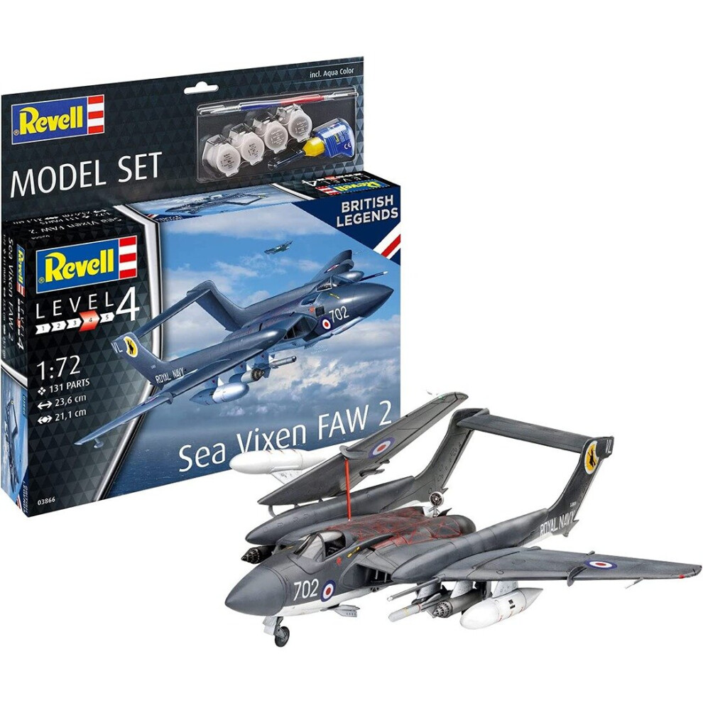 Revell British Legends: Sea Vixen Faw 2 1:72 Scale Model Kit