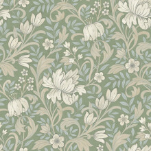 Grandeco Life Marian Sage Wallpaper A67102