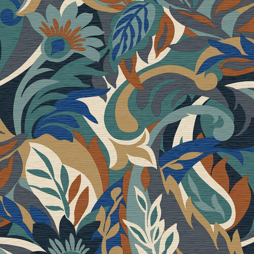 Belgravia Decor Casa Blue Wallpaper 5903