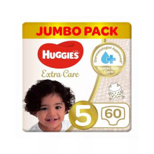 Huggies Extra Care Diaper Size 5, 12-22 Kg - 60's, Diapers