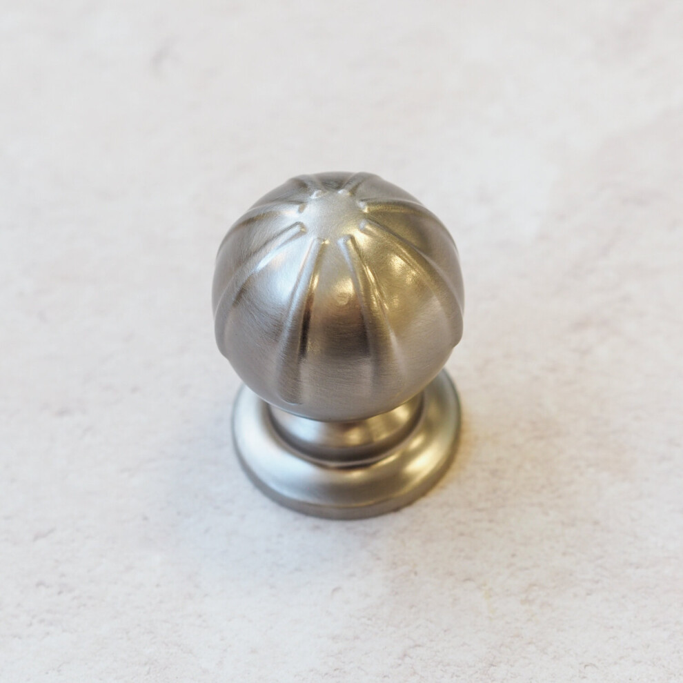 Brushed Nickel Kitchen Cabinet Traditional Round Knob 5060796703160