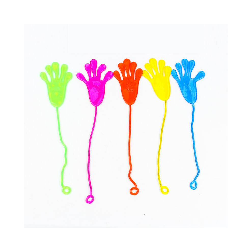 Carrep 10Pcs Sticky Fingers Fun Toys Party Favors Funny Stretchy Sticky Hands Toys For Sensory Kids Elastic Climbers Elastic Finger