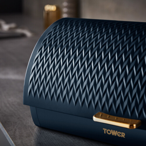 Tower Tower Empire Kitchen Storage Set of 6 in Midnight Blue/Brass 2
