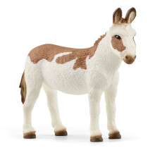 SCHLEICH Farm World American Spotted Donkey Toy Figure - 13961