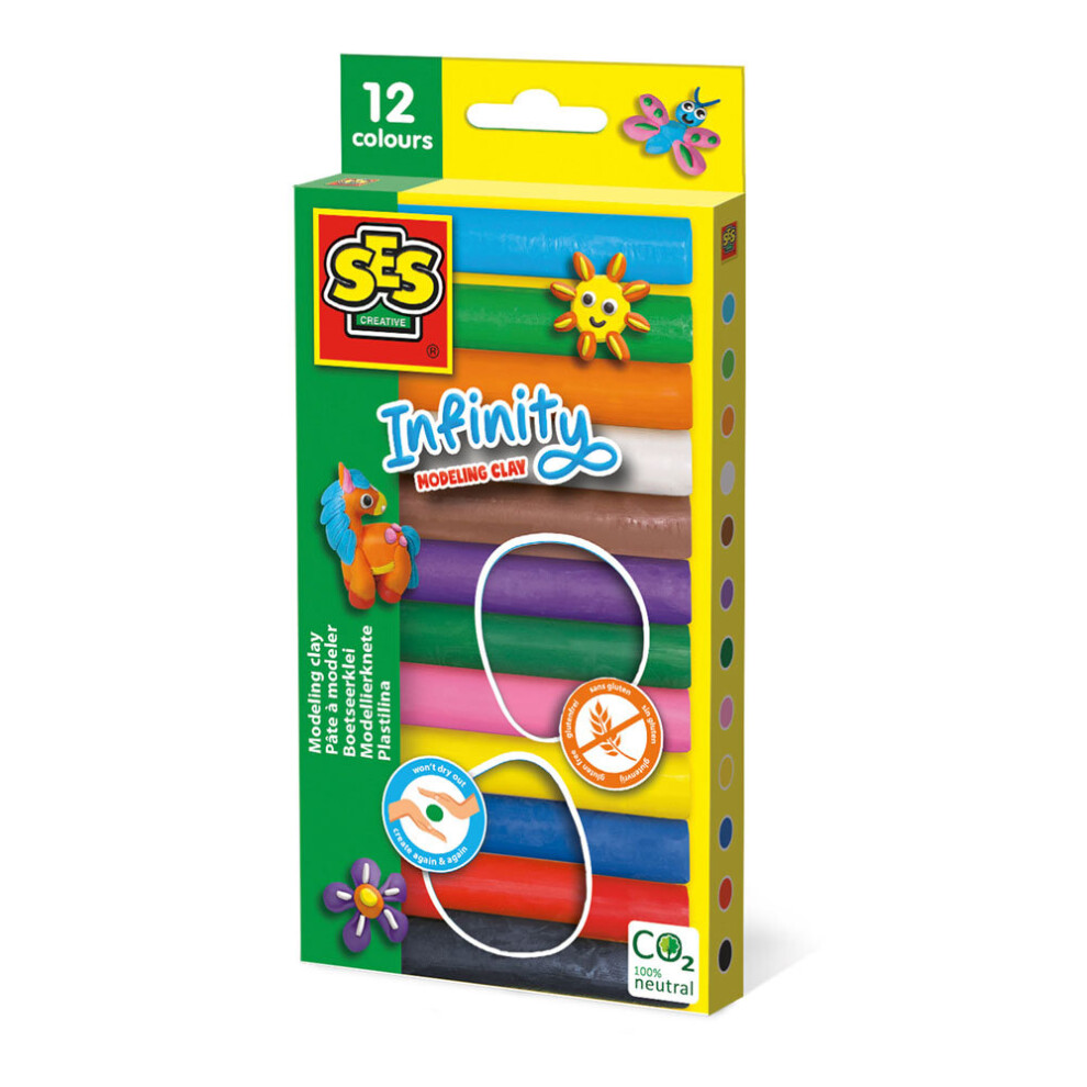 Ses Creative Infinity Modelling Clay, Pack Set - 00406 Size 12