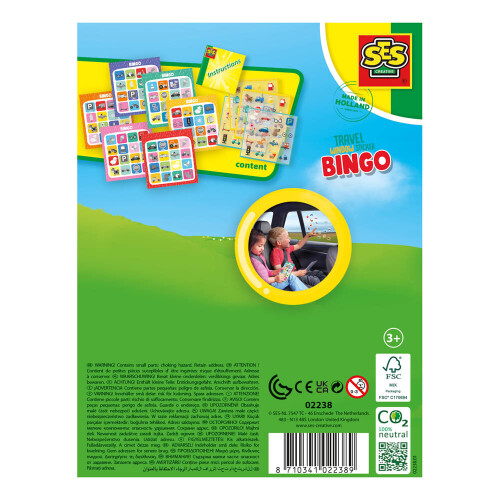 SES CREATIVE Travel Window Sticker Bingo - 02238 2