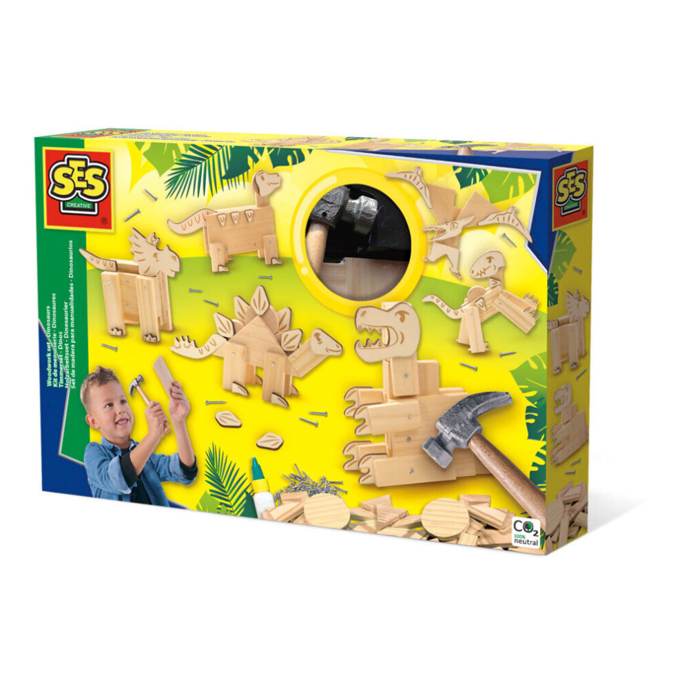 Ses Creative Dinosaurs Woodwork Craft Kit - 00942