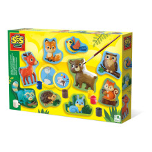 SES CREATIVE Forest Animals Casting and Painting Set - 01134