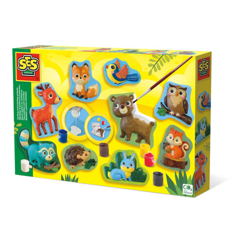 SES CREATIVE Forest Animals Casting and Painting Set - 01134