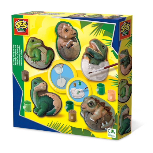 SES CREATIVE Dino Eggs Casting and Painting Set - 01411