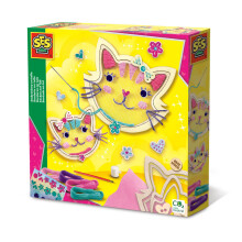 SES CREATIVE Cat Tulle Embroidery Set - 14135