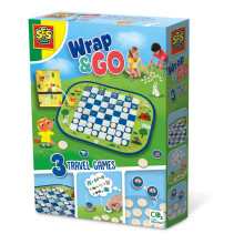 SES CREATIVE Wrap&Go Travel Games (Pack Your Bags, Checkers and Memo) - 02237