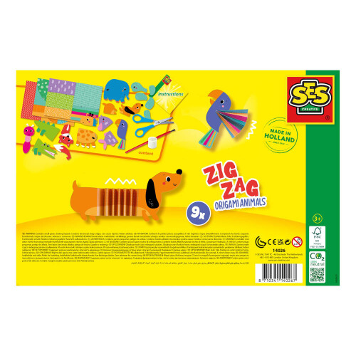 SES CREATIVE Zig Zag Origami Animals Kit - 14026 2