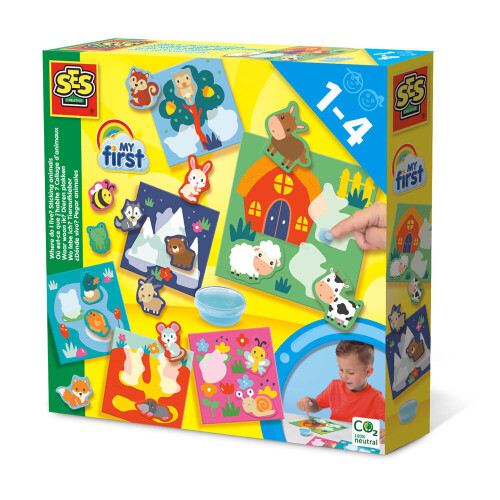 SES CREATIVE My First Where Do I Live? Sticking Animals - 14401