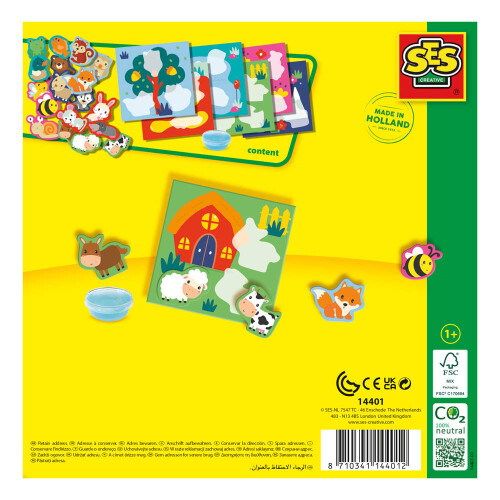 SES CREATIVE My First Where Do I Live? Sticking Animals - 14401 2