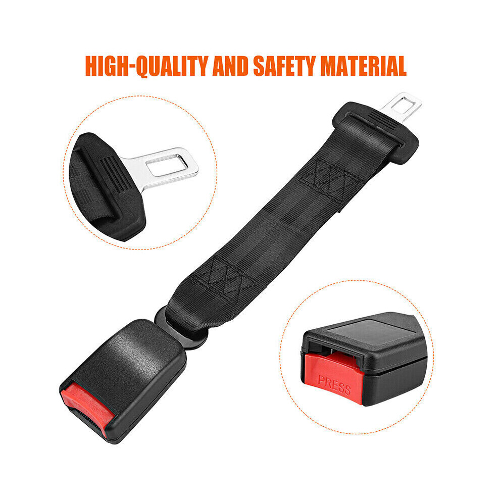 Car Vehicle Belt Extender 36cm Buckle Clip Seat Extension High Strength